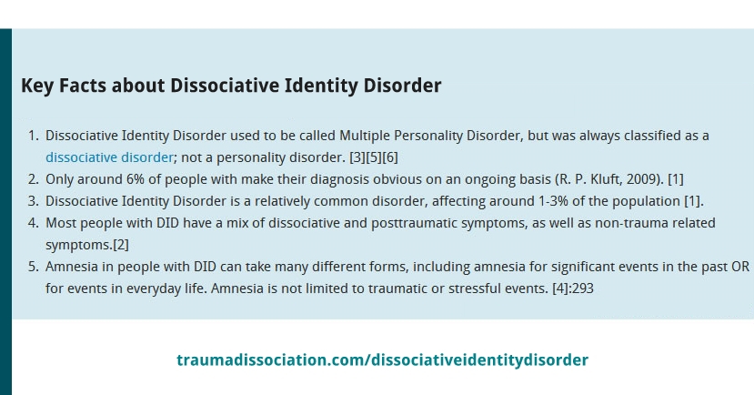 Dissociative Identity Disorder Signs Symptoms And Dsm 5 Diagnostic